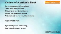 Roshni D'Souza - Victims of A Writer's Block