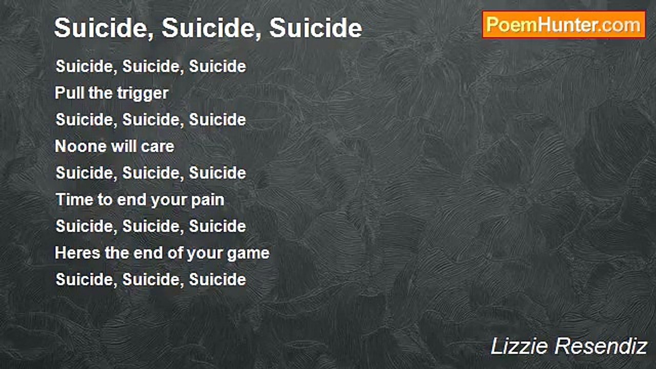 Lizzie Resendiz - Suicide, Suicide, Suicide