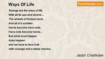 Jasbir Chatterjee - Ways Of Life