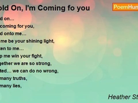 Heather Stephens - Hold On, I'm Coming fo you