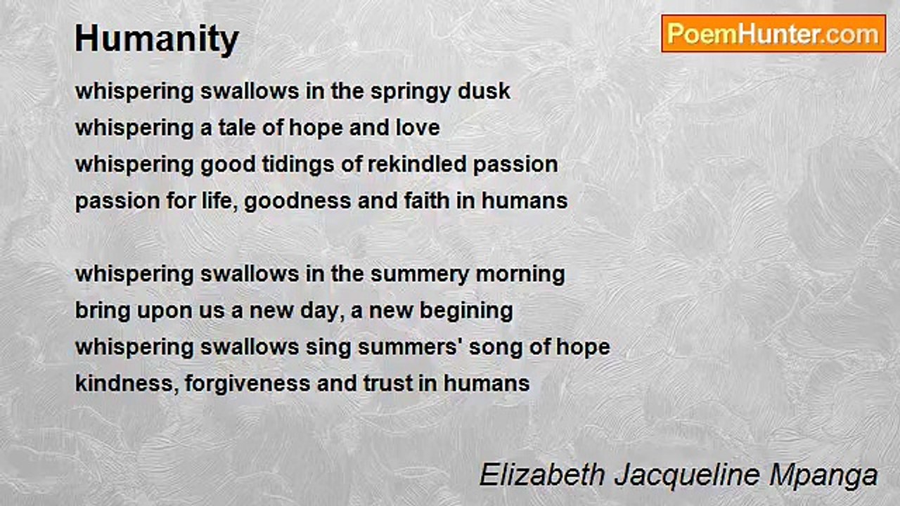 Elizabeth Jacqueline Mpanga - Humanity