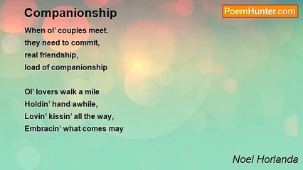 Noel Horlanda - Companionship
