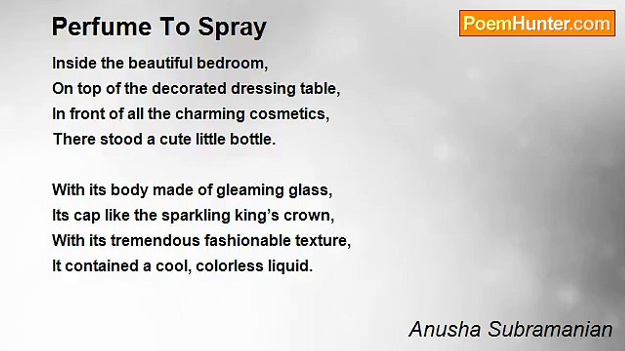 Anusha Subramanian - Perfume To Spray
