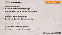 HAZEL Calumarde - ******moments