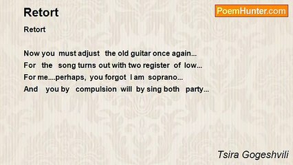 Tsira Gogeshvili - Retort