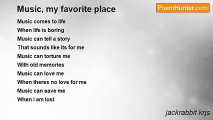 jackrabbit krjs - Music, my favorite place