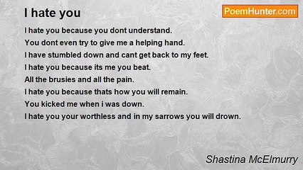 Shastina McElmurry - I hate you