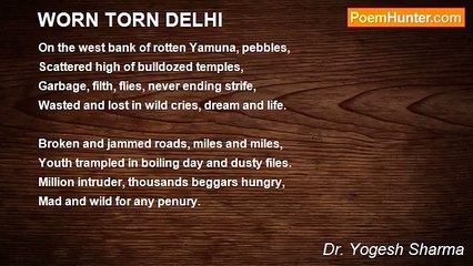 Dr. Yogesh Sharma - WORN TORN DELHI