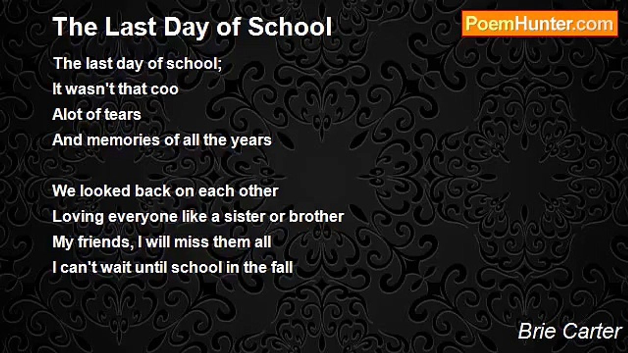 Brie Carter - The Last Day of School