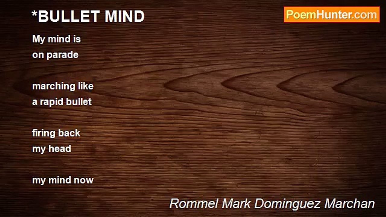 Rommel Mark Dominguez Marchan - *BULLET MIND