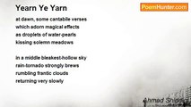 Ahmad Shiddiqi - Yearn Ye Yarn