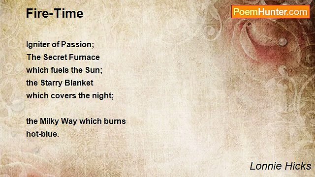 Lonnie Hicks - Fire-Time