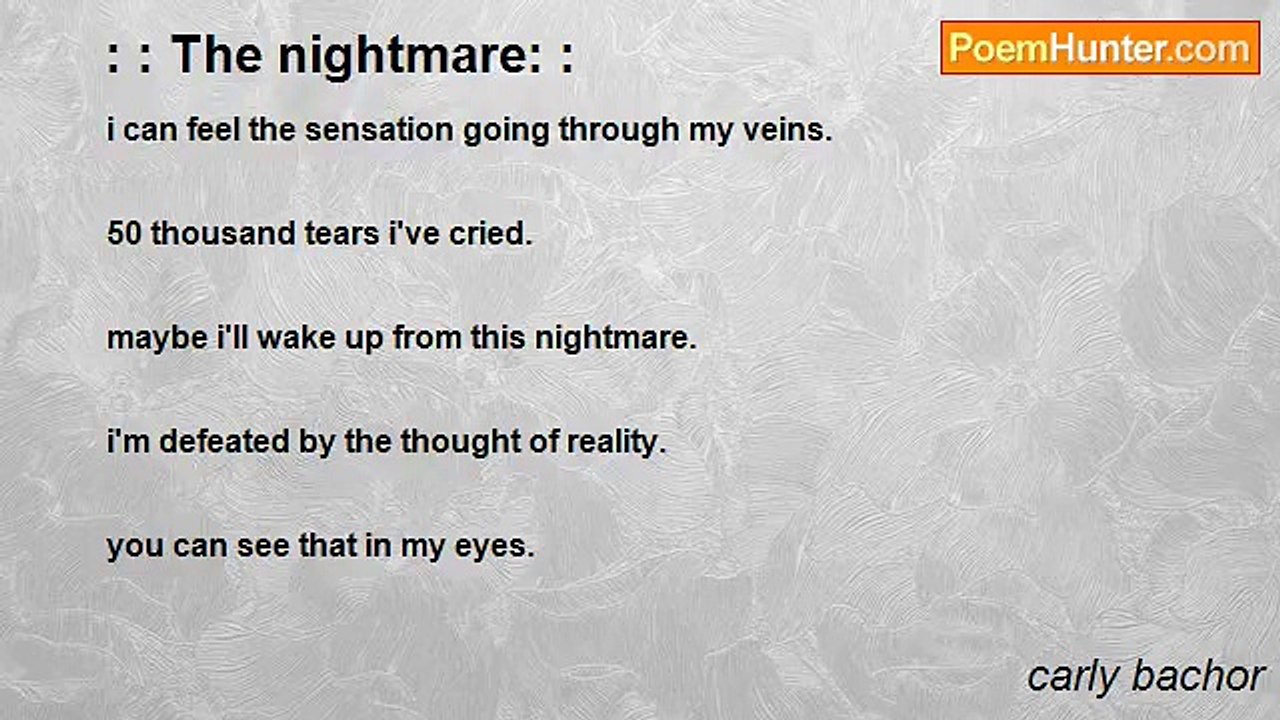 carly bachor - : : The nightmare: :