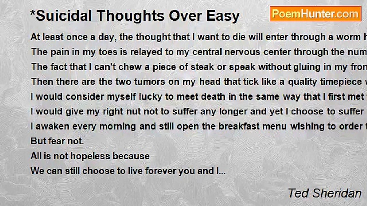 Ted Sheridan - *Suicidal Thoughts Over Easy