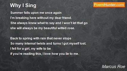 Marcus Roe - Why I Sing