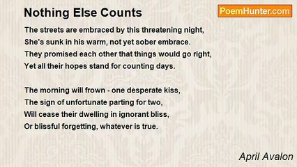 April Avalon - Nothing Else Counts