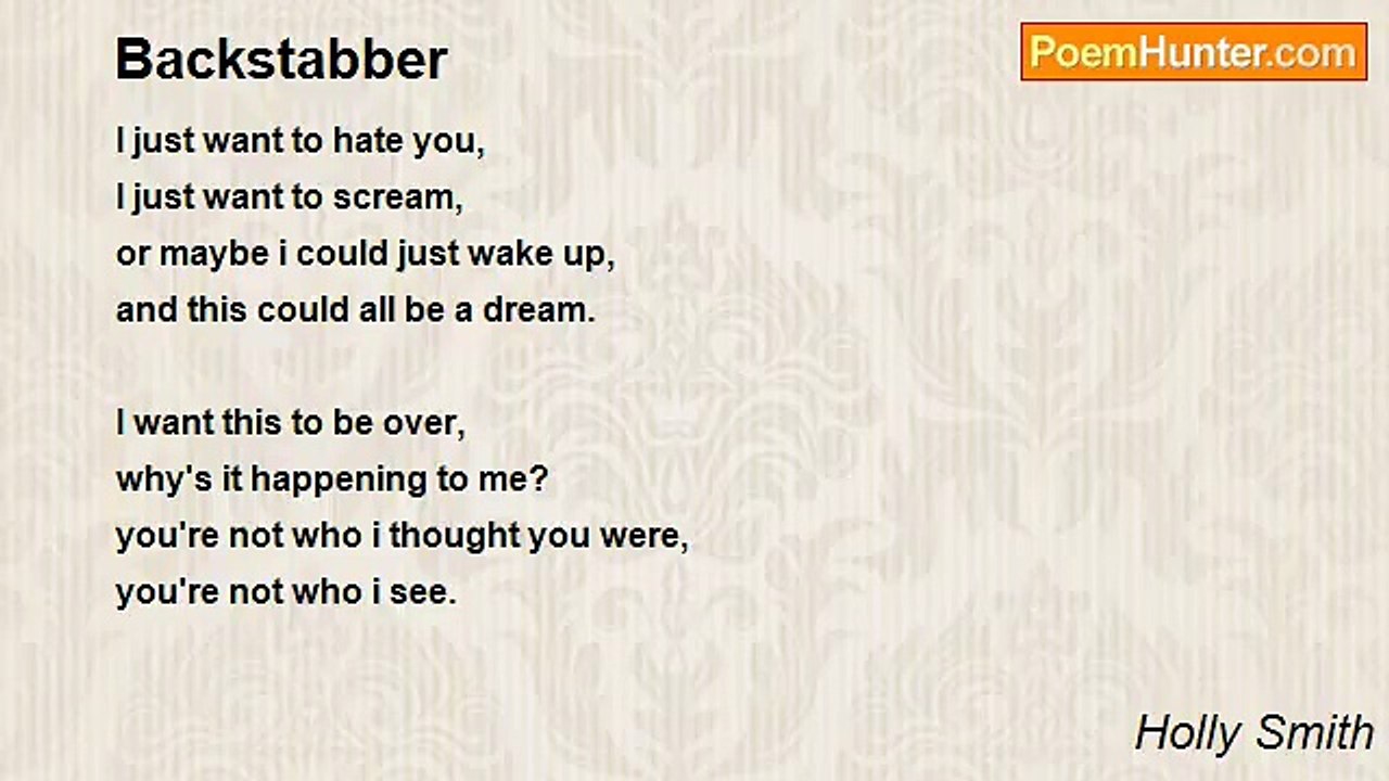 Holly Smith - Backstabber