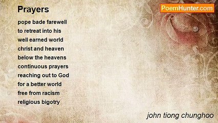 john tiong chunghoo - Prayers