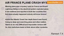 Ramesh T A - AIR FRANCE PLANE CRASH MYSTERY!