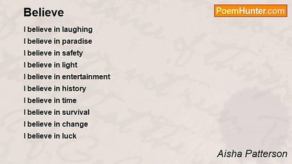 Aisha Patterson - Believe