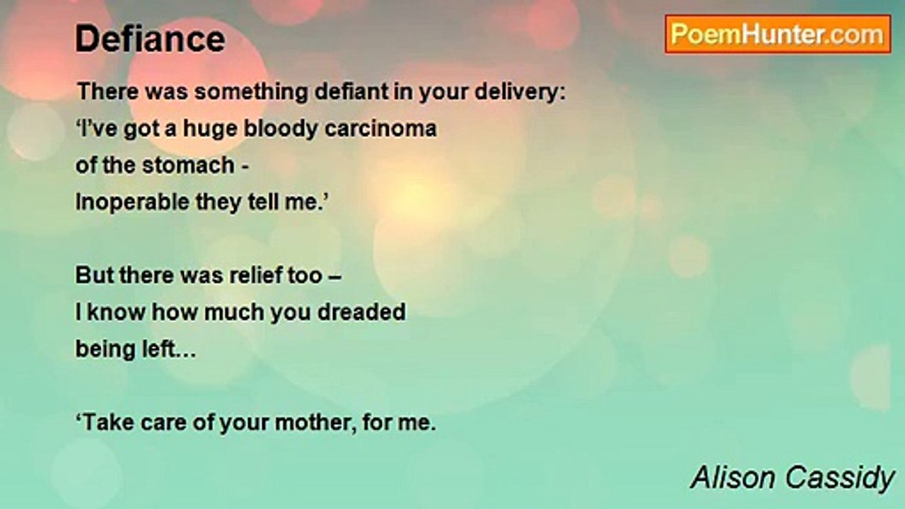 Alison Cassidy - Defiance