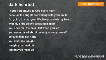 tanesha davenport - dark hearted