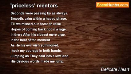 Delicate Heart - 'priceless' mentors