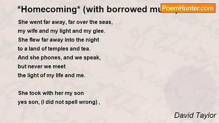 David Taylor - *Homecoming* (with borrowed music)