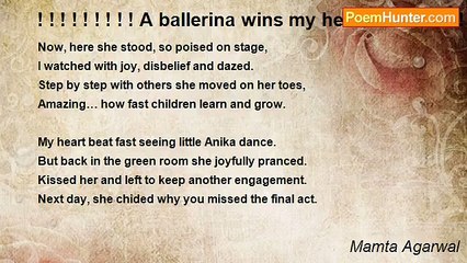 Mamta Agarwal - ! ! ! ! ! ! ! ! ! A ballerina wins my heart! ! ! ! ! ! ! ! !