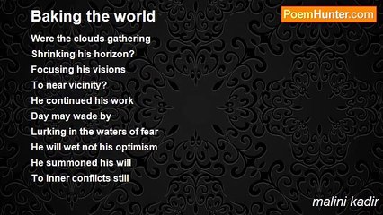 malini kadir - Baking the world
