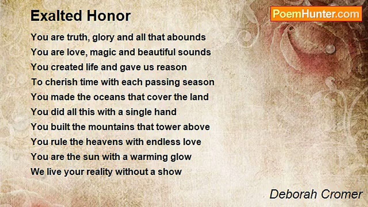 Deborah Cromer - Exalted Honor