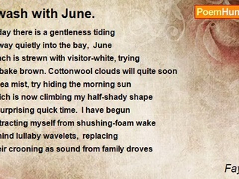 Fay Slimm - Awash with June.