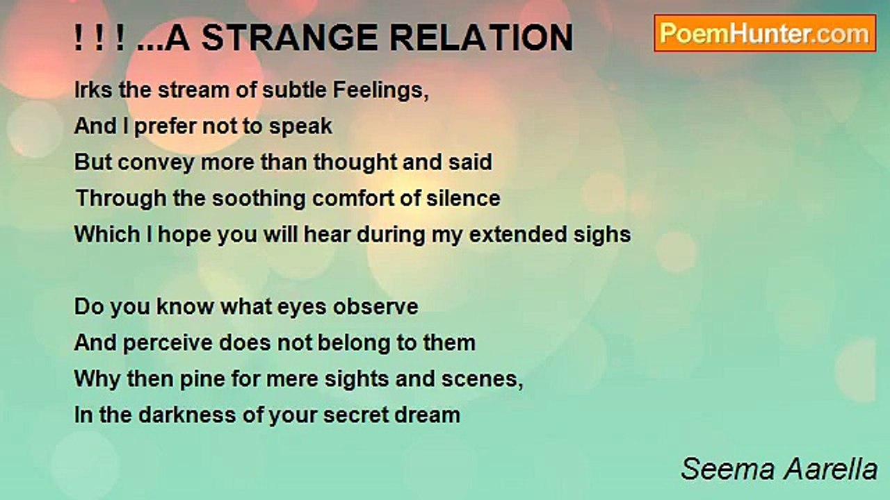 Seema Aarella - ! ! ! ...A STRANGE RELATION