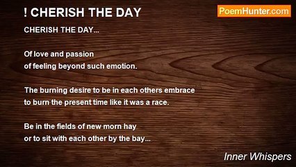 Inner Whispers - ! CHERISH THE DAY