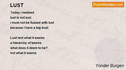 Yonder Burgen - LUST