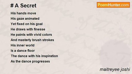 maitreyee joshi - # A Secret