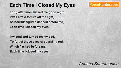 Anusha Subramanian - Each Time I Closed My Eyes