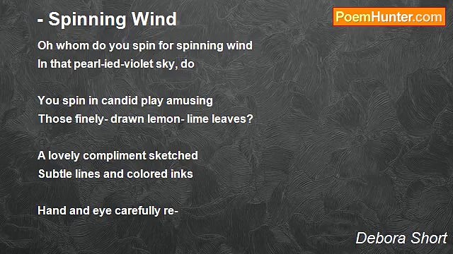 Debora Short - - Spinning Wind