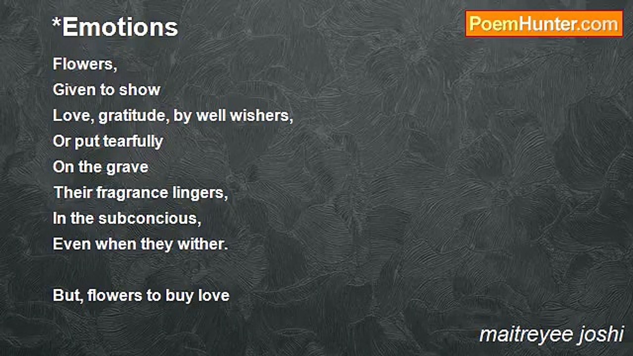 maitreyee joshi - *Emotions