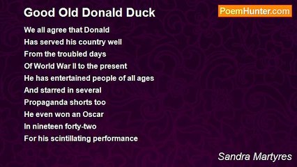 Sandra Martyres - Good Old Donald Duck
