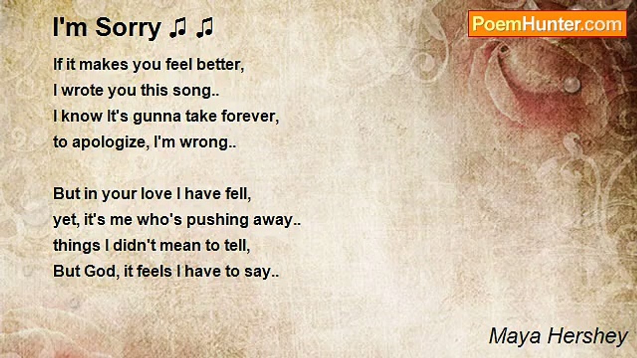 Maya Hershey - I'm Sorry ♫ ♫