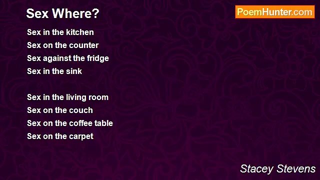 Stacey Stevens - Sex Where?