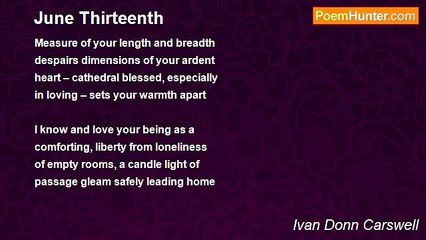 Ivan Donn Carswell - June Thirteenth