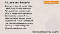 Obinna Kenechukwu Eruchie - A Luminous Butterfly