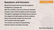 Reshma Ramesh - Questions and Answers