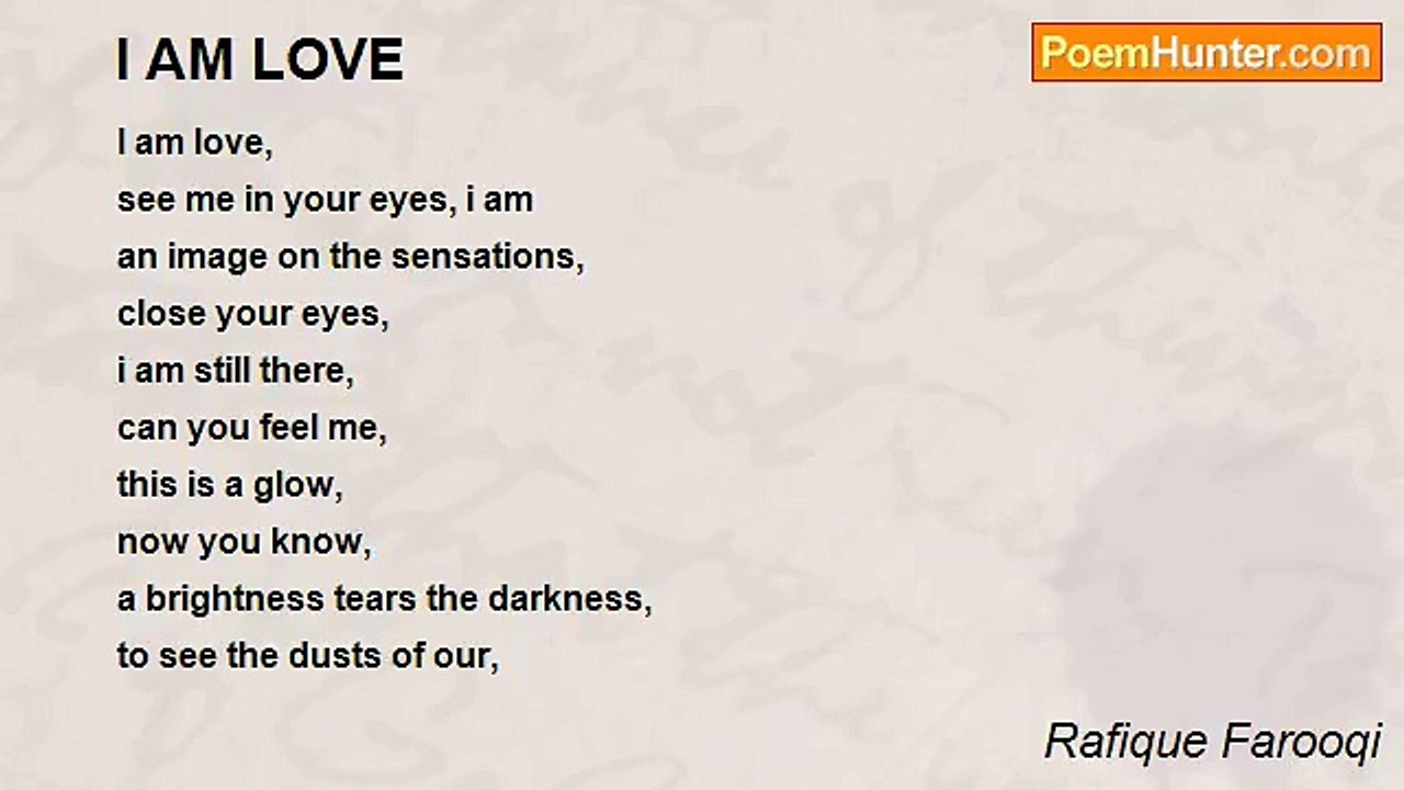 Rafique Farooqi - I AM LOVE