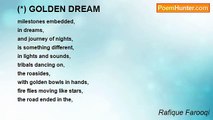 Rafique Farooqi - (*) GOLDEN DREAM
