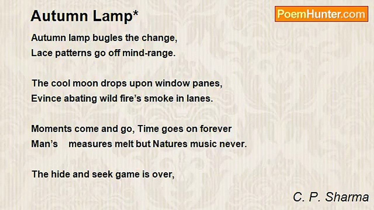 C. P. Sharma - Autumn Lamp*