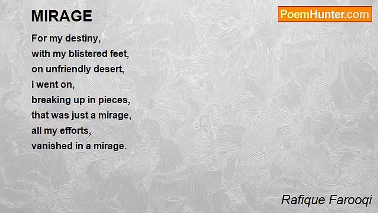 Rafique Farooqi - MIRAGE
