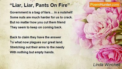 Linda Winchell - “Liar, Liar, Pants On Fire”